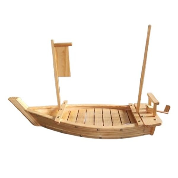 BATEAU A SUSHI NATUREL 90CM