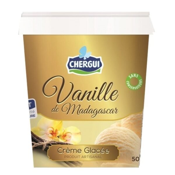 CREME GLACEE VANILLE DE MADAGASCAR CHERGUI 500GR