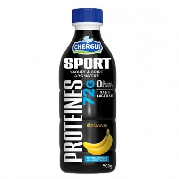 YAOURT A BOIRE PROTEINE BANANE CHERGUI 900ML