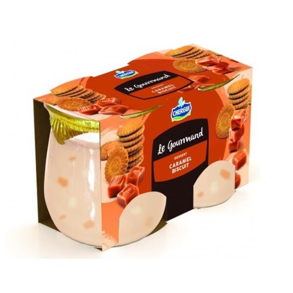 LE GOURMAND CARAMEL BISCUIT DOMAINES 2*125GR